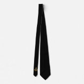 Black Masonic Freemason Master Neck Tie Krawatte (Rückseite)