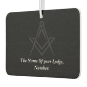 Black Masonic Master Mason Freemason Compass Autolufterfrischer (Links)