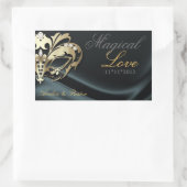 Black Masquerade Gold Candy Buffet Sticker (Tasche)