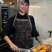 Black Master Koch Vater Backen & Kochen Utensil Schürze