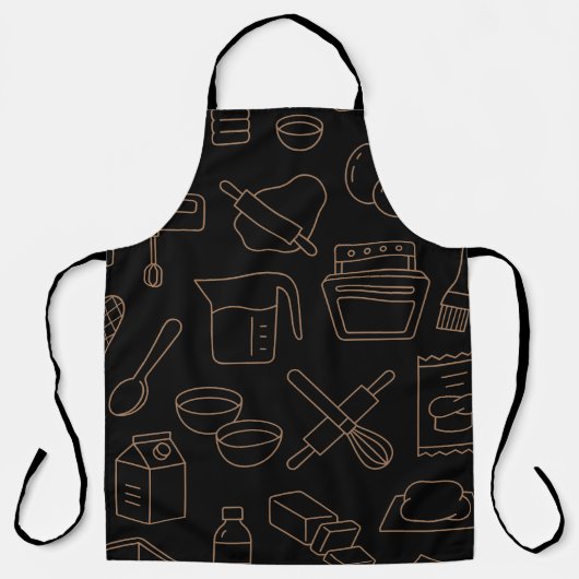 Black Master Koch Vater Backen & Kochen Utensil Schürze (Vorderseite)