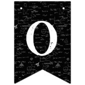 Black Math Formulas Graduation Congratulations Wimpelkette (Zweite Fahne)