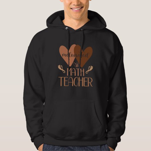 Black Math Teacher College Black History Women Afr Hoodie (Vorderseite)