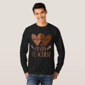 Black Math Teacher College Black History Women Afr T-Shirt (Vorne ganz)
