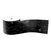Black Mathematics Equations Gift Wrapping Ripsband (Spule)