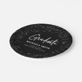 Black Mathematics High School Graduate Party Pappteller (Schrägansicht)