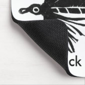 "Black Matuka" Classic Trout Fly Mousepad (Ecke)