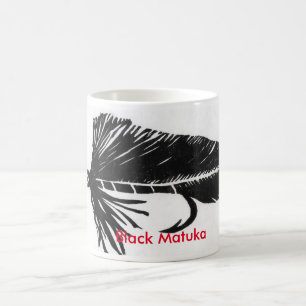 "Black Matuka" Classic Trout Fly Tasse