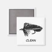 "Black Matuka" Dish Washer Status Magnet (Vorderseite/Rückseite)