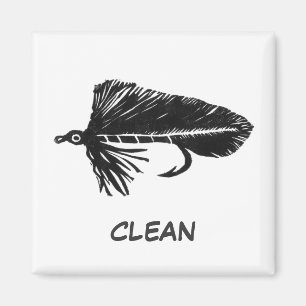 "Black Matuka" Dish Washer Status Magnet