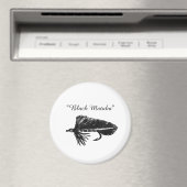 Black Matuka Streamer, Fliegenfischen, Fliegenflie Magnet (In Situ (Geschirrspüler))