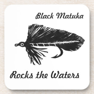 "Black Matuka" Streamer Fly Untersetzer