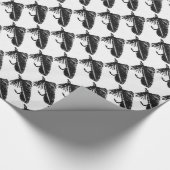 "Black Matuka Streamer" Foreut Fly Wrapping Paper Geschenkpapier (Ecke)