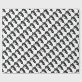 "Black Matuka Streamer" Foreut Fly Wrapping Paper Geschenkpapier (Flach)