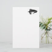 "Black Matuka Streamer" Trout Fly Stationery Briefpapier (Stehend Vorderseite)