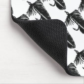 "Black Matuka - Tiled" Classic Trout Fly Mousepad (Ecke)