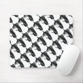 "Black Matuka - Tiled" Classic Trout Fly Mousepad (Mit Mouse)