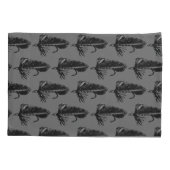 Black Matuka Trout Fly Fly Fliegenfischer Stream Kissenbezug (Rückseite-Links)