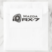 Black Mazda RX-7 Rotary Motor Stickers (Tasche)