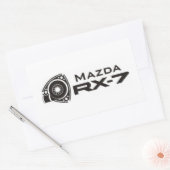 Black Mazda RX-7 Rotary Motor Stickers (Umschlag)