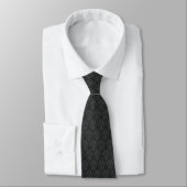 Black Medieval Dragons Neck Tie Krawatte (Gebunden)