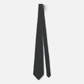 Black Medieval Dragons Neck Tie Krawatte (Vorderseite)