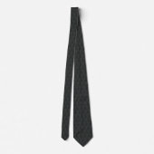 Black Medieval Dragons Neck Tie Krawatte (Rückseite)