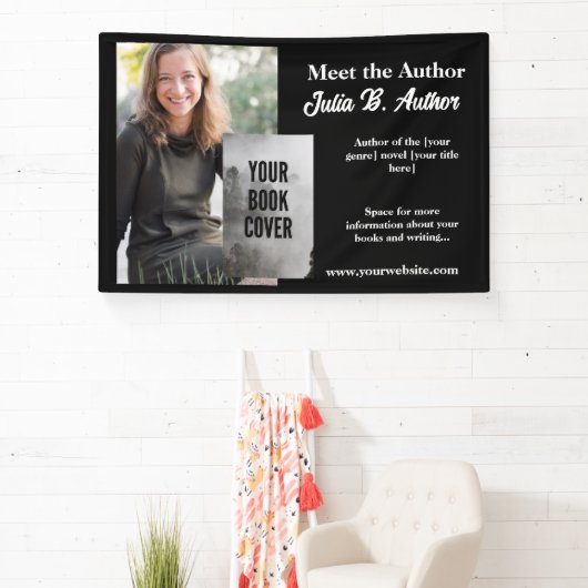 Black Meet the Author Table Banner - Buchsignierun (InSitu)