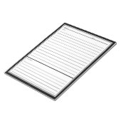 Black Meeting Notes Notizblock (angewinkelt)