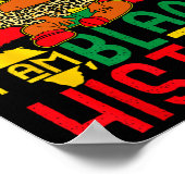 Black Melanin Girl I Am Black History Mont Kinder Poster (Ecke)