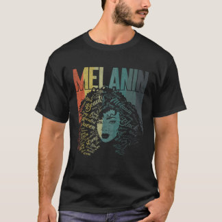 Black Melanin Königin Bekleidung Afrikanisch Ameri T-Shirt