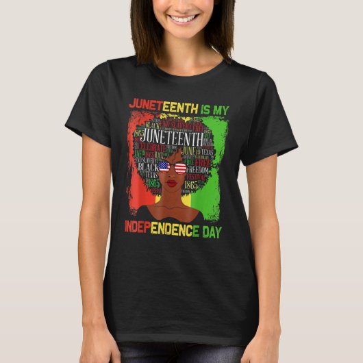 Black Melanin Queen Afro Women Gifts Black History T-Shirt (Vorderseite)