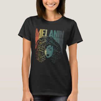 Black Melanin Queen Bekleidung Afroamerikanisch Af T-Shirt