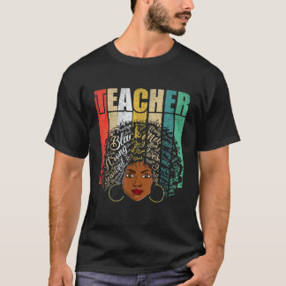 Black Melanin Teacher Women Apparel African Americ T-Shirt