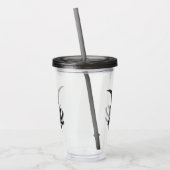 Black Melanoid Axolotl Art Acryltrinkbecher (Links)