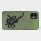 Black Melanoid Axolotl Art Case-Mate iPhone Hülle (Rückseite (Horizontal))