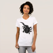 Black Melanoid Axolotl Art T-Shirt (Vorne ganz)