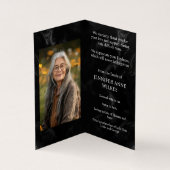 Black Memorial Feier des Lebens Danke (Innenseite)