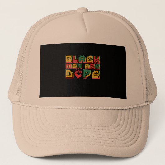 black_men_are_dope_01 truckerkappe (Vorderseite)