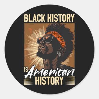 Black Men Black History of American History Runder Aufkleber