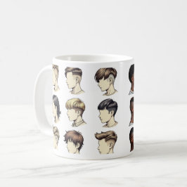 Black Men Haircut Tasse - Barbershop Stile