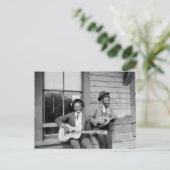 Black Men Playing Guitar, 1902 Postkarte (Stehend Vorderseite)