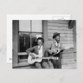 Black Men Playing Guitar, 1902 Postkarte (Vorne/Hinten)