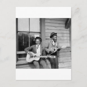 Black Men Playing Guitar, 1902 Postkarte