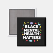 Black Mental Health Matters - Magnet (Vorderseite/Rückseite)