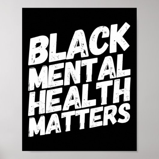 Black Mental Health Matters Therapy Geschenk Poster (Vorne)