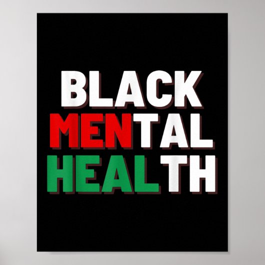 Black Mental Health Poster (Vorne)