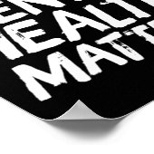 Black Mental Health Problems Therapy Gift Poster (Ecke)