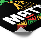 Black Mentors Problem Afrikanisches Erbe Schwarze Poster (Ecke)