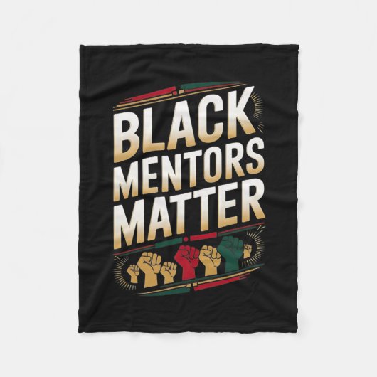 Black Mentors Problem Schwarze Geschichte Monat Zi Fleecedecke (Vorderseite)